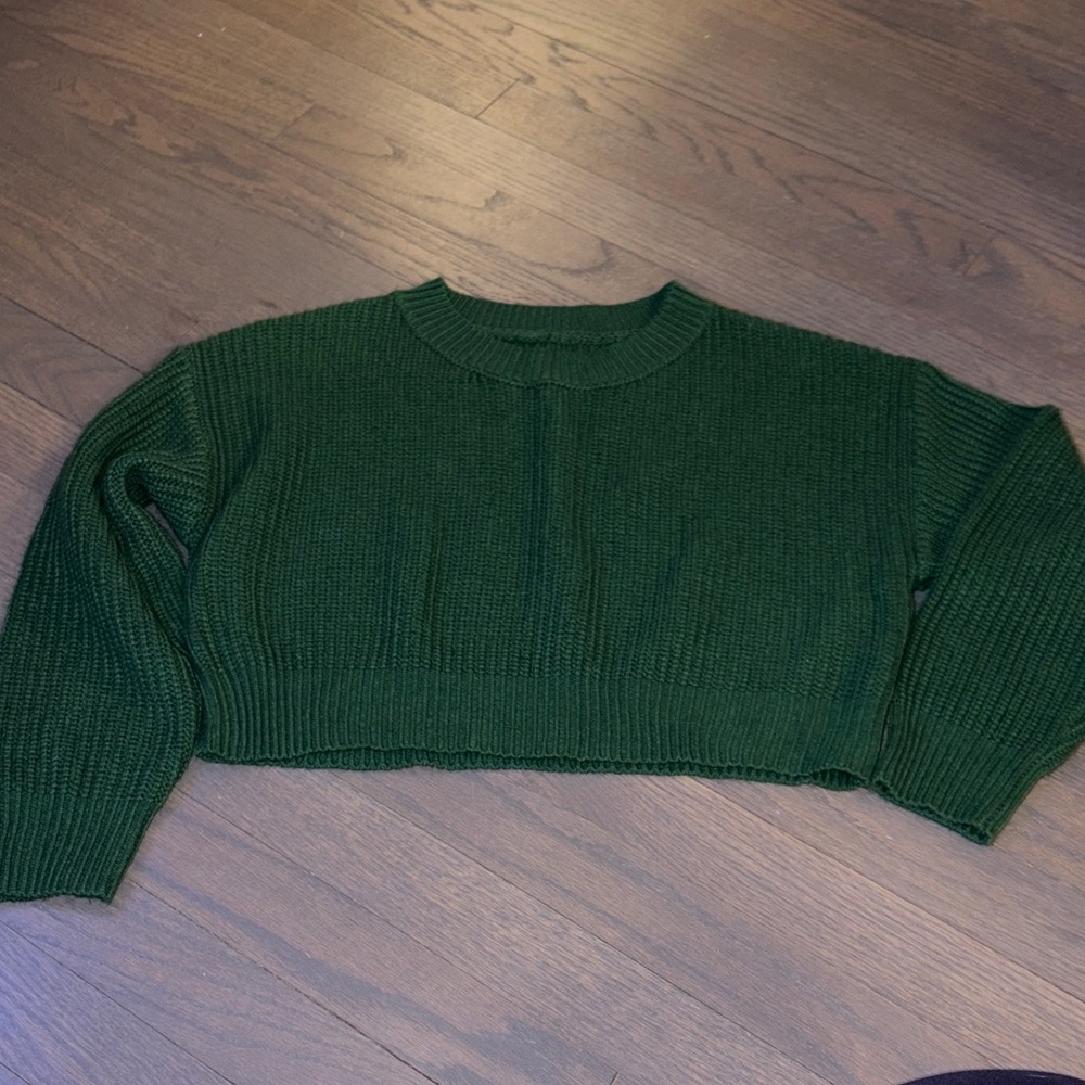 Kids Girls Green Sweater